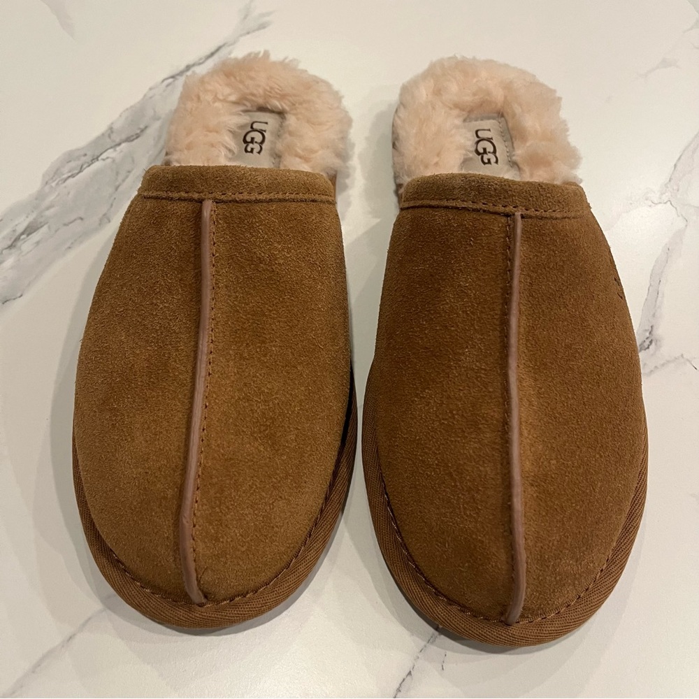 NWT UGG Pearle UGGplush™ Scuff Slipper - Chestnut - Picture 9 of 10